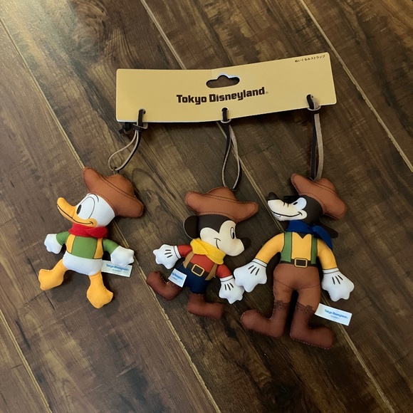 Tokyo Disneyland Other - NWT Tokyo Disney Big Thunder Mountain Mickey Goofy Donald Strap Plush